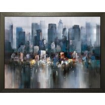 Evening Colours, NYC - Hand Embellished
